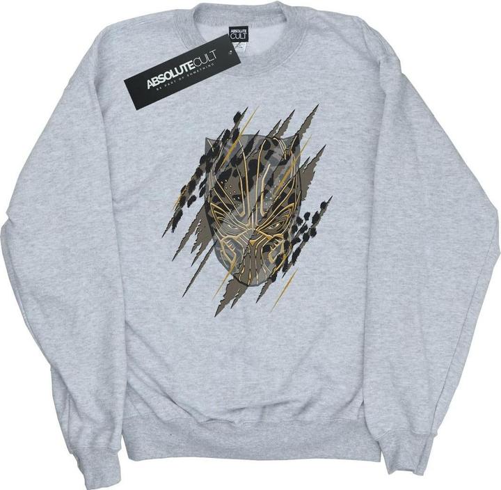 Produktbild Schwarzer Panther Gold Kopf Baumwolle Sweatshirt (S)