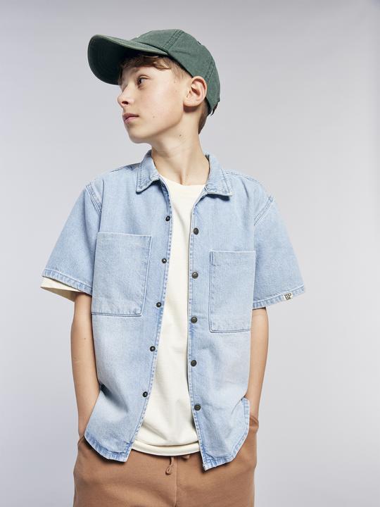 Produktbild Jonen Jungen Kurzarm-Hemd aus Light-Denim (140)