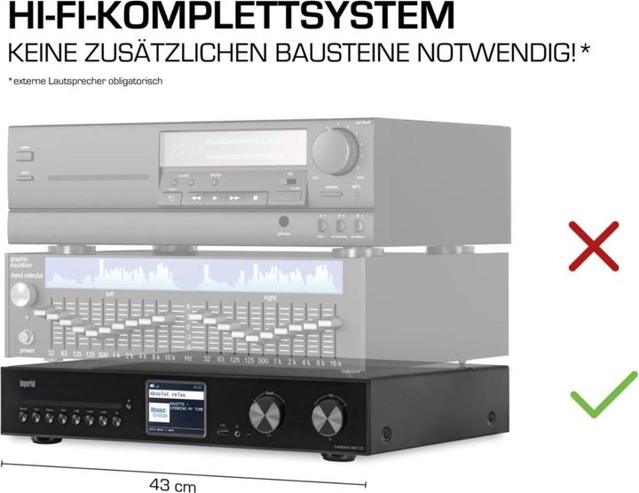 Produktbild Imperial Dabman i560 CD (DAB+, FM, UKW, Internetradio, WLAN, Bluetooth)