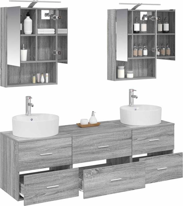 Produktbild vidaXL Badezimmerschrank (14.50 x 50 x 70 cm)