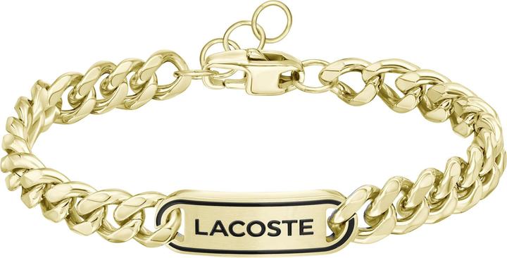 Actual product image Lacoste - Decent Gold Plated MenÂ's Bracelet District 2040225 (18 cm, Stainless steel)
