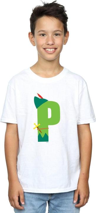 Immagine prodotto Disney Alphabet P Is For Peter Pan Maglietta Ragazzi (140, 146)