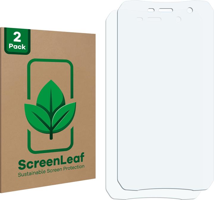 Produktbild ScreenLeaf Schutzfolie nachhaltiger Displayschutz Displayschutzfolie Folie Klar Transparent (2 Stück, Doogee S35)
