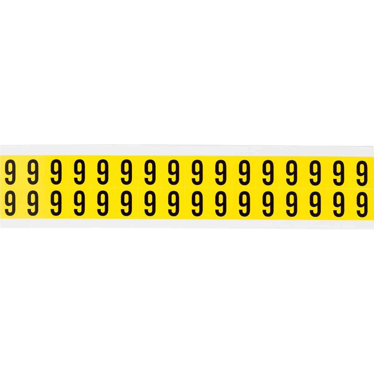 Brady 3420-6, B-499, Nylongewebe, Zahl 6, schwarz auf gelb, 14x19mm, Schrifthhe 16mm(25 K. 32 E (3420-6)