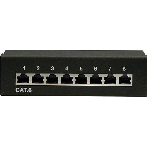 Thumbnail - Shiverpeaks S/CONN maximum connectivity Patchfeld-cat 6 Patchpanel, geschirmt, 8 Ports, Server Zubehör, Schwarz