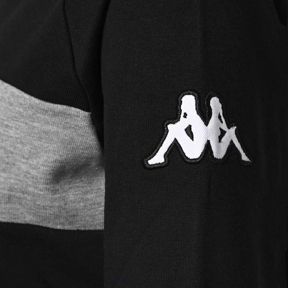 Thumbnail - Kappa, Damen, Pullover, kapuzenpuover, damen daccia, Schwarz, Grau, (L)