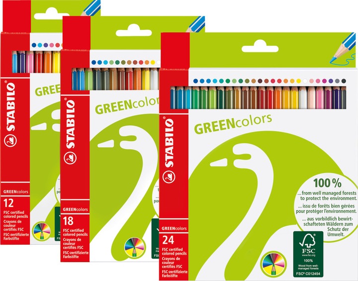 Produktbild STABILO GREENcolors Buntstift (Mehrfarbig, 24 x)