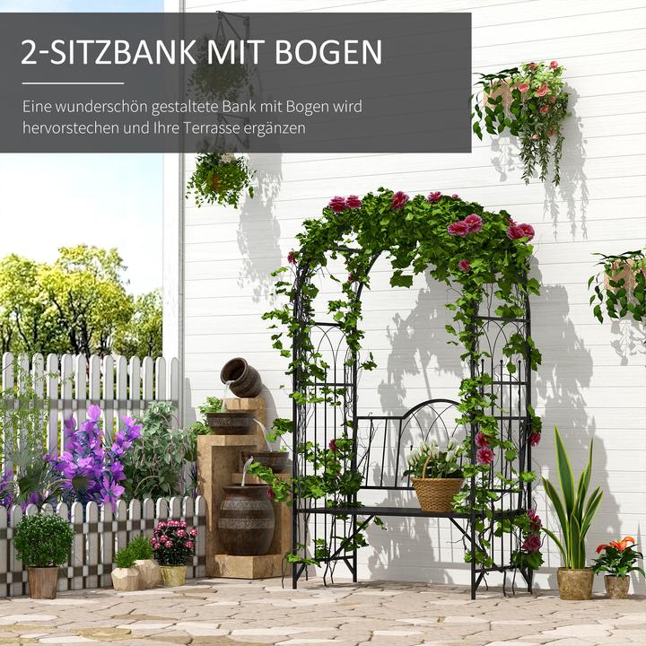 Image du produit Outsunny Bank mit Rosenbogen