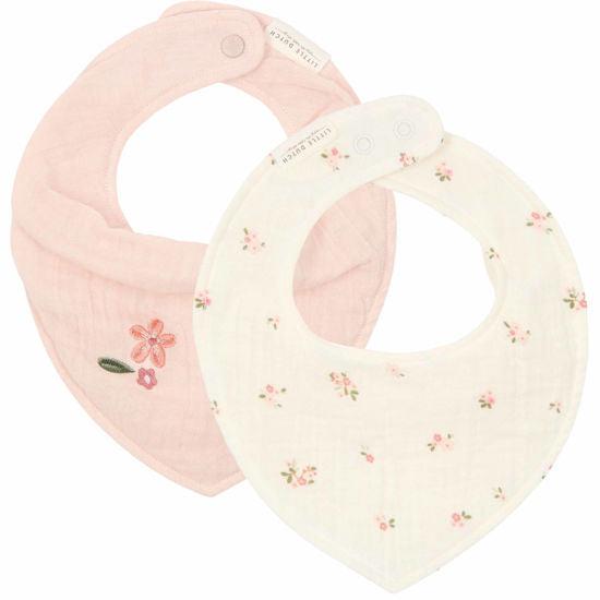 Little Dutch Bandana bib muslin 2-er Set Fairy Blossom & Blossom