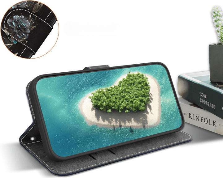 Actual product image Cover-Discount Galaxy S25 - Tasche Hülle mit Blüten Motiv (Samsung Galaxy S25)