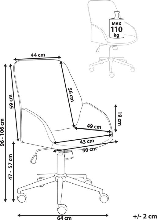 Produktbild Beliani Castile (47 - 57 cm)