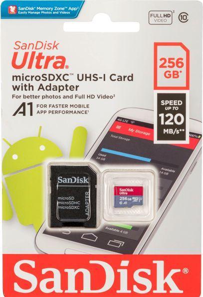 Actual product image SanDisk Ultra A1 (256 GB, microSDXC, U1, UHS-I)