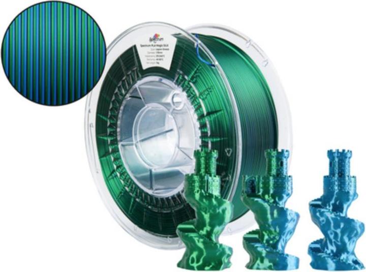 Immagine prodotto Filament · PLA Magic SILK · LAGOON BREEZE · 1.75mm · 1kg (PLA, 1.75 mm, 1000 g, Multicolore)