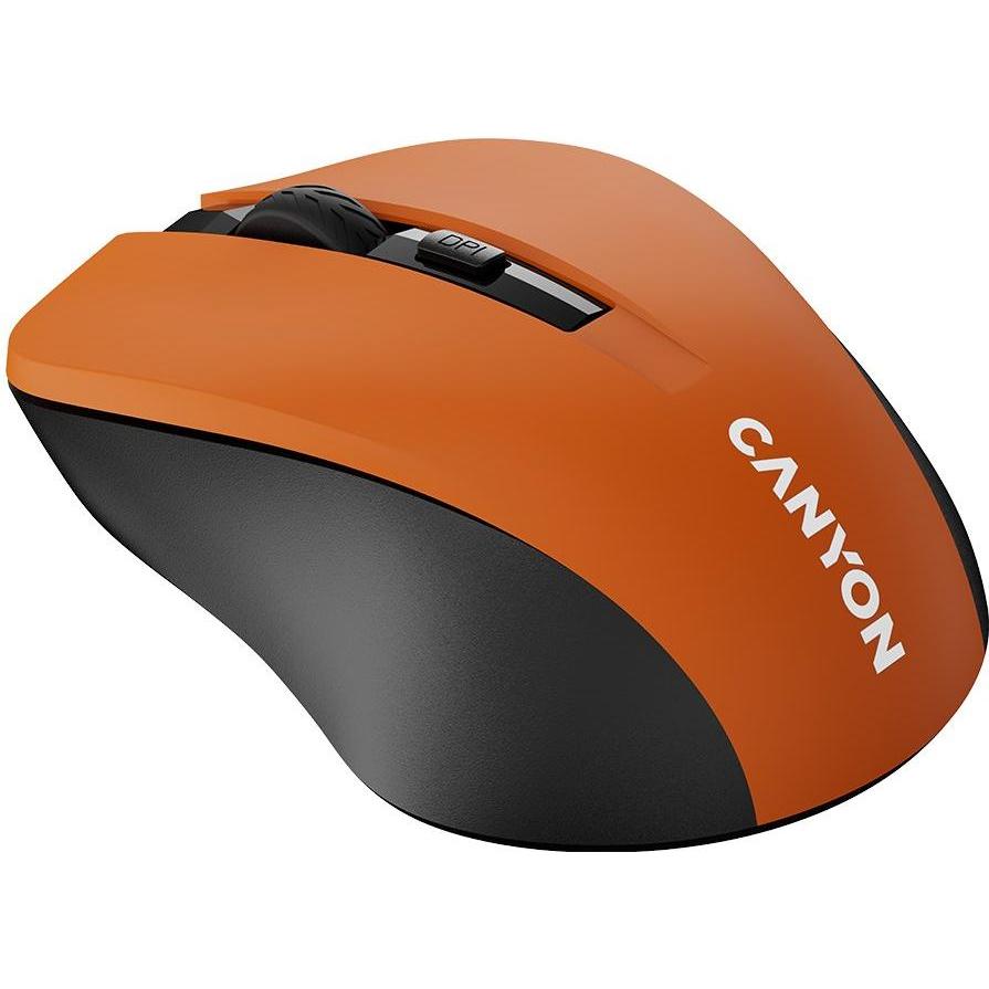 Thumbnail - Canyon CNE-CMSW1O mouse Ambidextrous RF Wireless Optical 1200 DPI (Kabellos), Maus, Orange