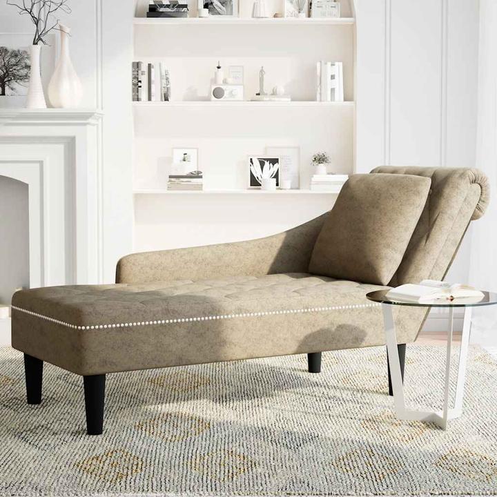 Produktbild vidaXL Chaiselongue Lounge Sofa Recamiere mit Rechter Armlehne Kunstleder (Recamiere)