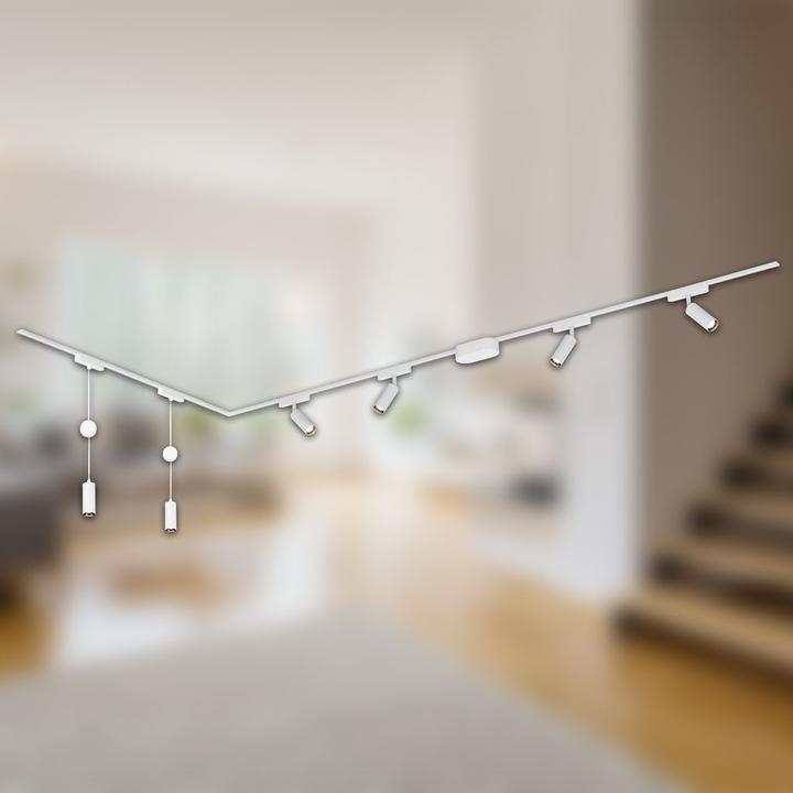 Actual product image Briloner Luxtrail 48V Schienensystem, Set, 3m, Weiss, 6xLED/5W