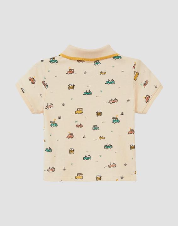 Produktbild S.Oliver Polo-Shirt Poloshirt aus Baumwolle mit All-over-Print (68)