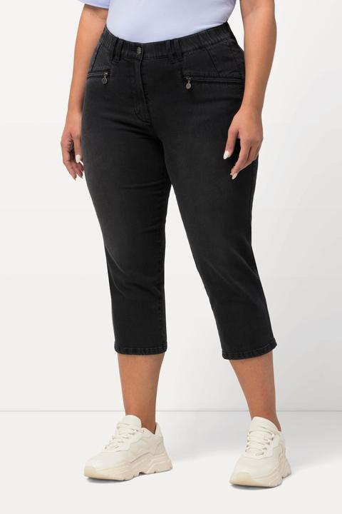 Produktbild Ulla Popken 7/8-Jeans Mony, Elastikbund, Reissverschlusstaschen (48)