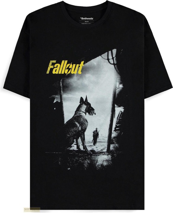 Difuzed Fallout - Vault 33 - Dogmeat - Short Sleeved T-shirt - 2XL (XXL)