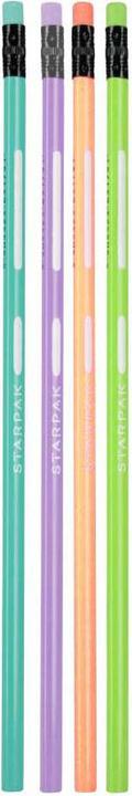 Image du produit Starpak Crayon triangulaire HB avec pastel caoutchouc, 4 pièces (HB, 4x)