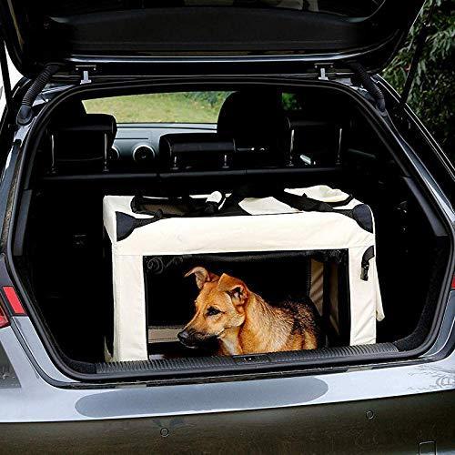 Actual product image Dibea Double Dog Transport Box (Cat, Dog, Foldable, Lockable, Breathable, Washable)