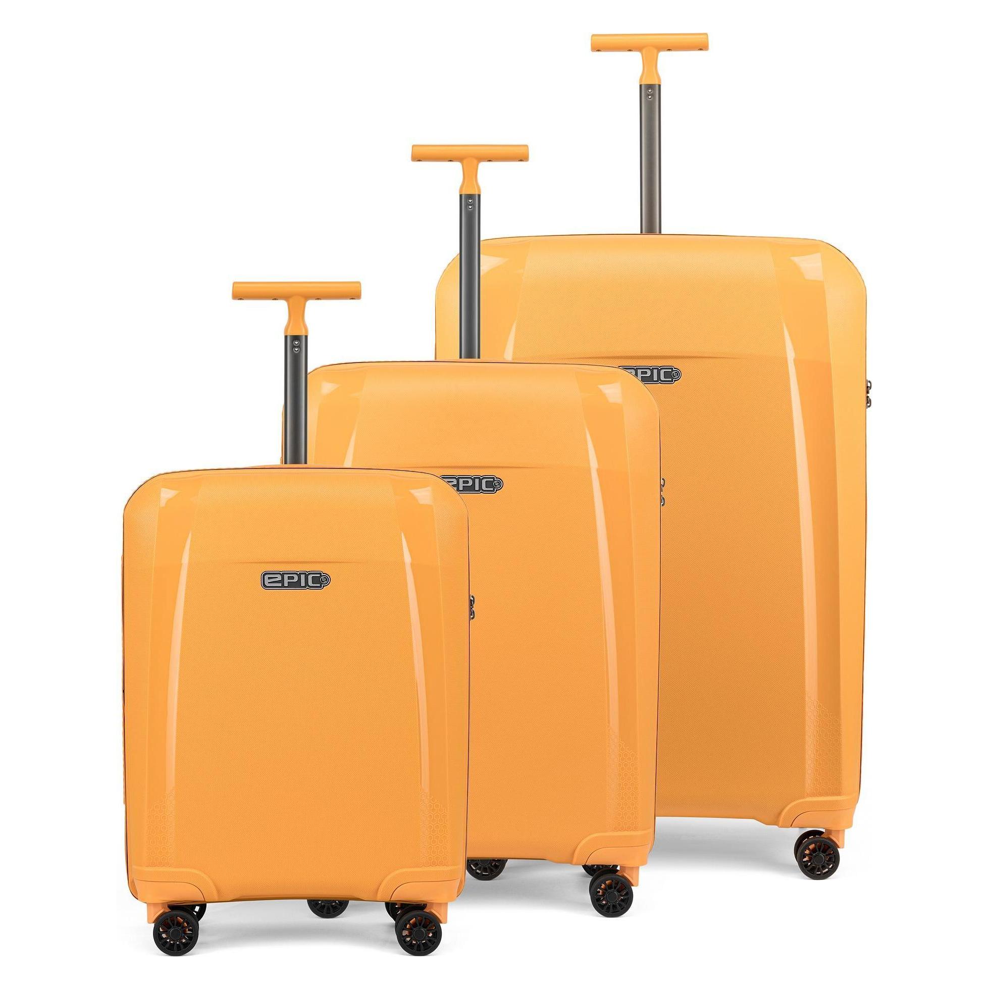 Epic, Koffer, Phantom Sl 4 Rollen Kofferset 3-teilig, Gelb, (199 l)