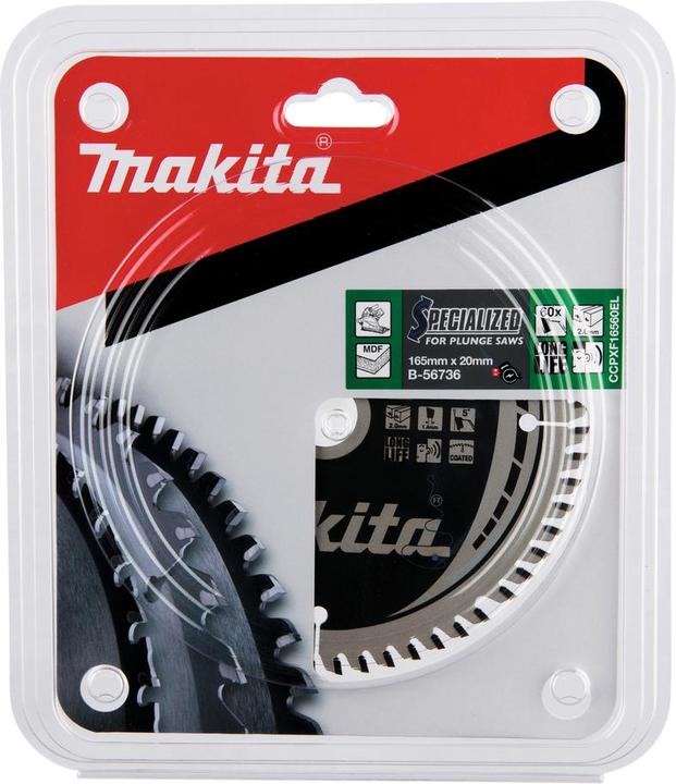 Actual product image Makita Lame SPECIALIZED pour scie plongeante a accus 165/20