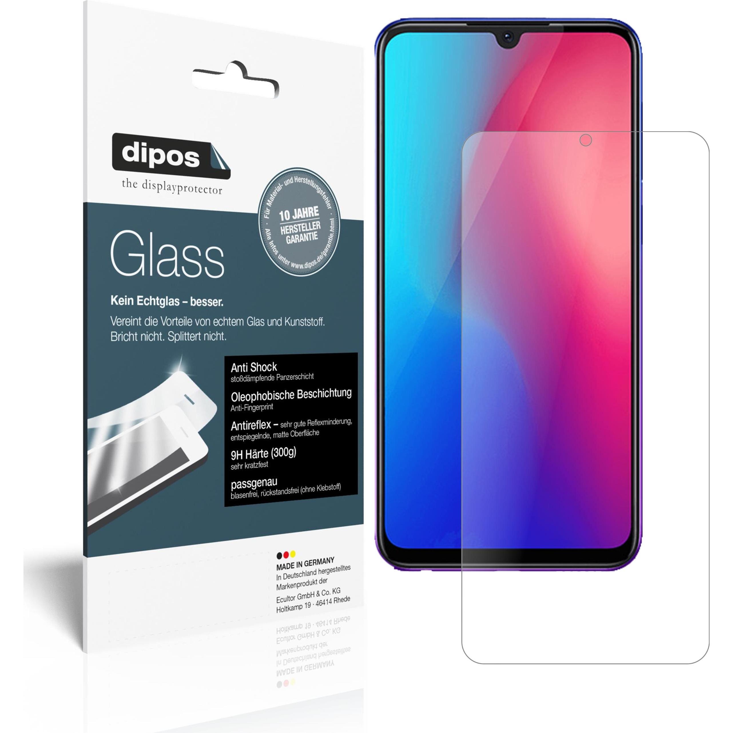 Dipos Displayschutz Anti-Shock (2 Stück, Vivo Z3i), Smartphone Schutzfolie, Transparent