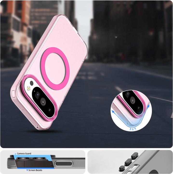 Actual product image Cover-Discount Google Pixel 10 / 10 Pro - Acryl-Handyhülle mit Magnet und Farbakzent (Google Pixel 10 Pro, Google Pixel 10)