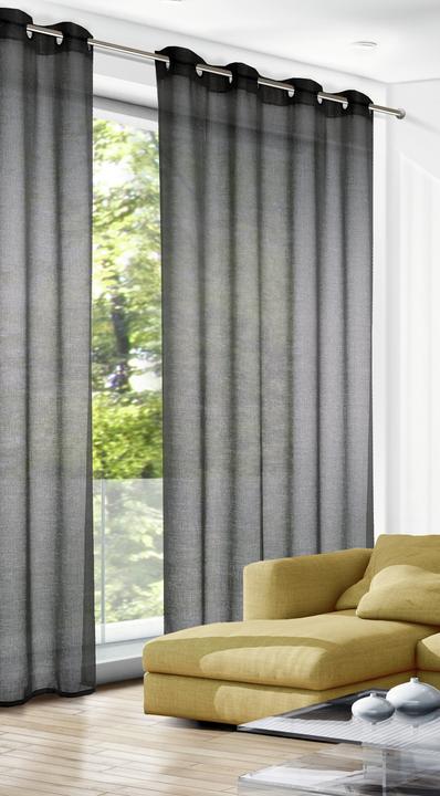 Actual product image Sehlbach Fertiggardine mit Ösen Struktur Uni (245 x 140 cm)