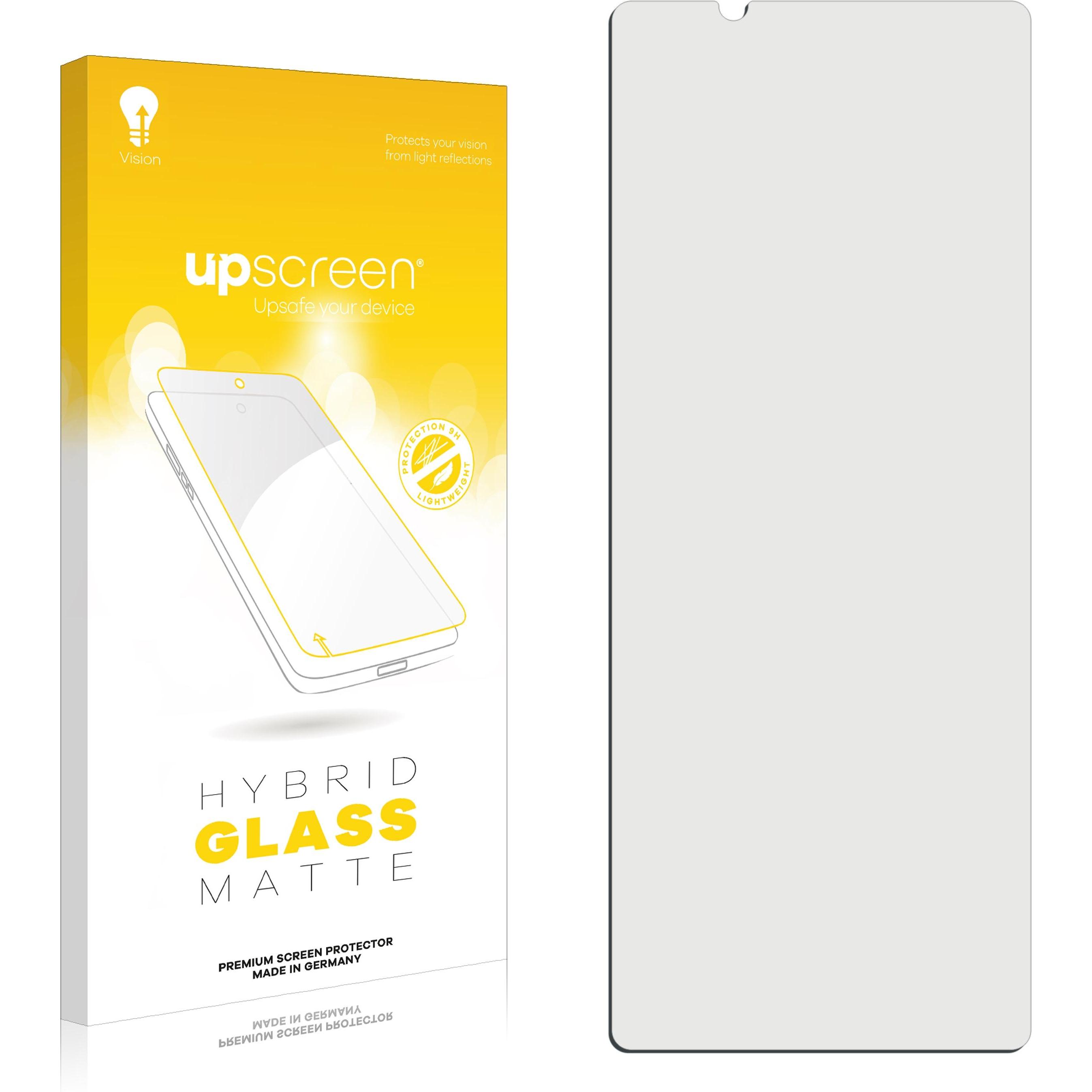 upscreen Reflection Shield Panzerglasfolie Matt (1 Stück, Sony Xperia 5 IV), Smartphone Schutzfolie, Grau