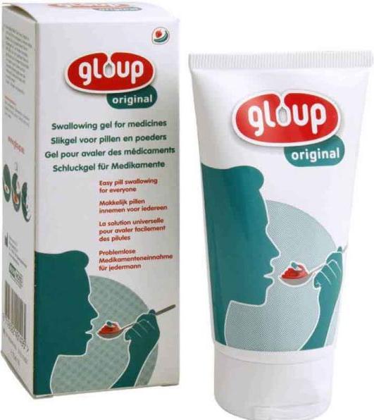 Produktbild Gloup Schluck Gel für Medikamente Original mit Erdbeer-Bananen-Aroma (1 x, 75 ml, 106 g)