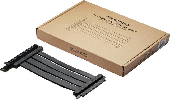 Actual product image Phanteks PCI-E 4.0 x16 riser ribbon cable, 90 degrees