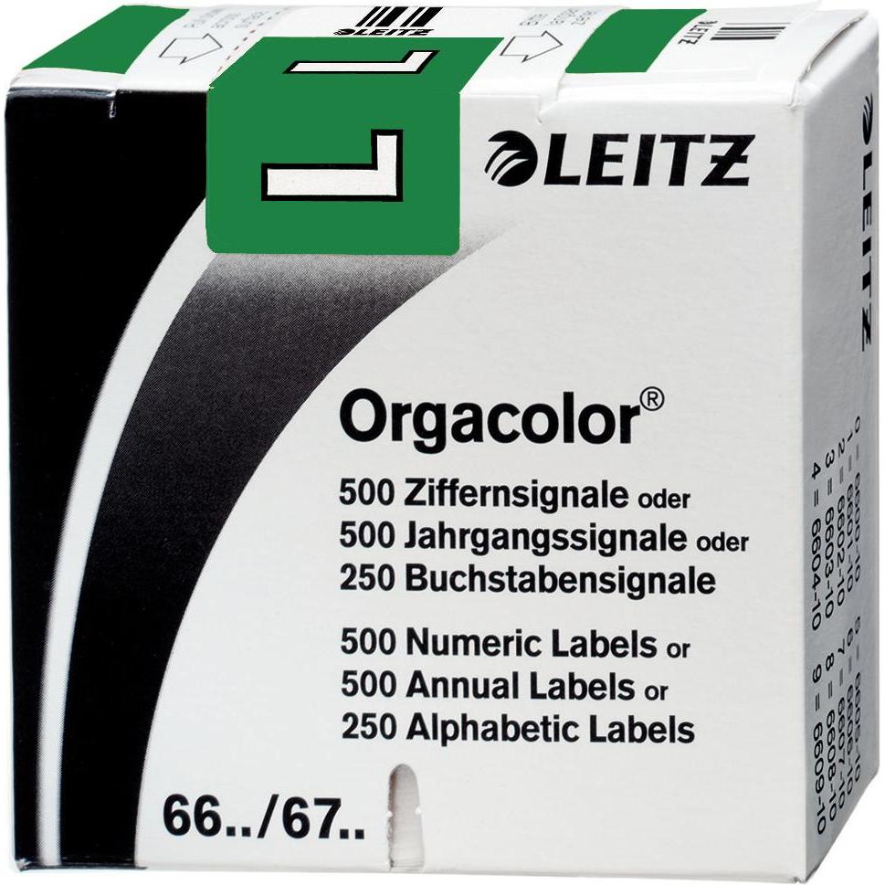 Leitz, Ordner Zubehör, Orgacolor Grün