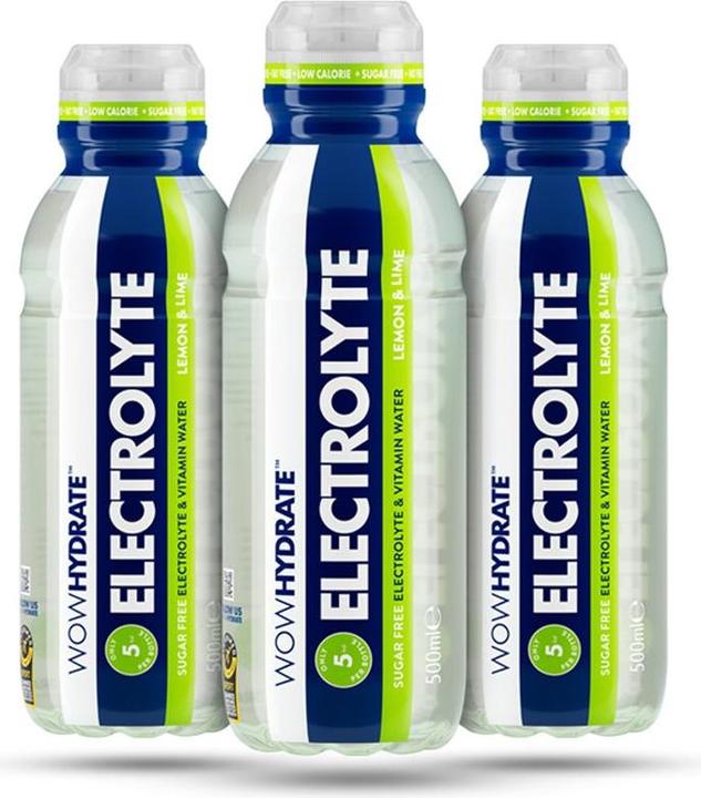 Produktbild Wow Hydrate Electrolyte Water (12 x 500ml) (Zitrone, 12 x)