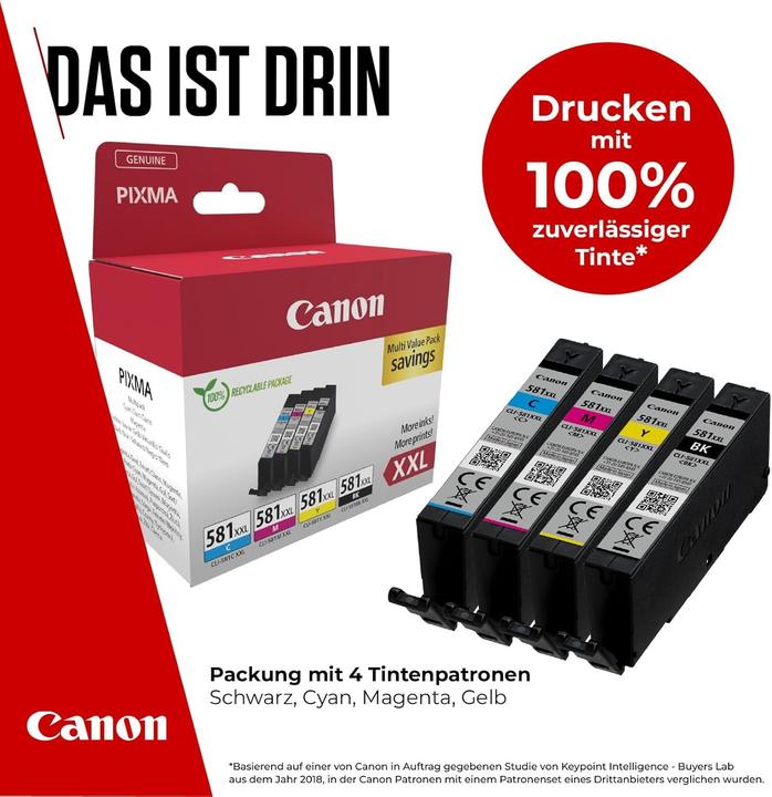 Image du produit Canon CLI-581XXL Cartouche d'encre C/M/Y/BK (CF)