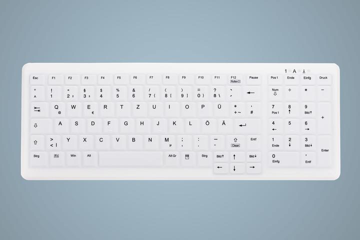 Actual product image Active Key AK-C7000F-FU1-W/GE Keyboard RF wireless + USB White (DE, Wireless)