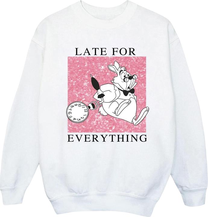 Produktbild Disney Jungen Alice im Wunderland Weisses Kaninchen Sweatshirt (128)