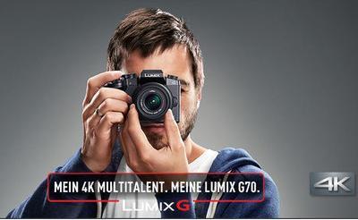 Immagine prodotto Panasonic DMC-G70KAEGK Lumix G (14 - 42 mm, 16 Mpx, Micro Four Thirds)