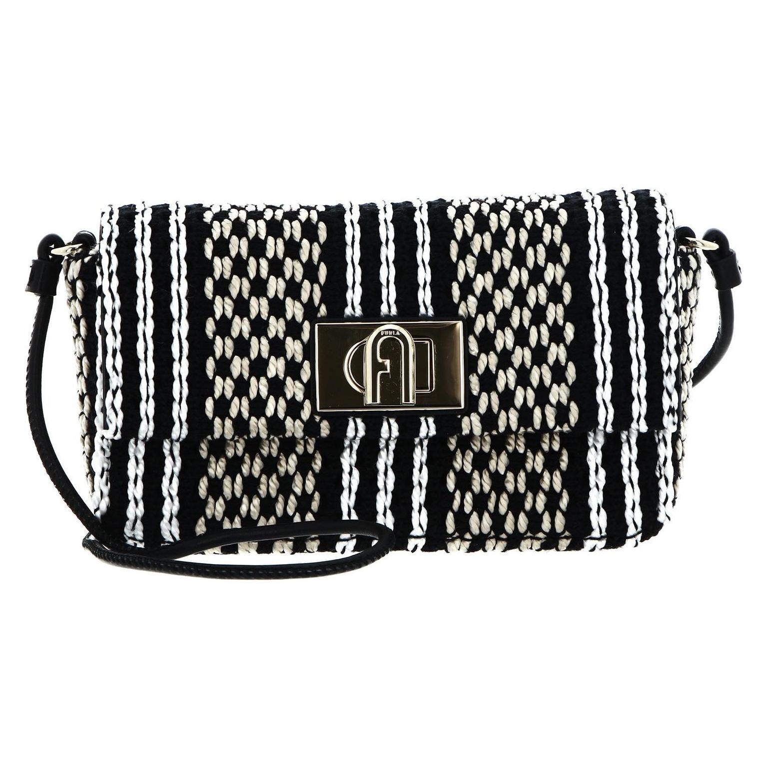 Furla, Damen, Handtasche, UmhÃ¤ngetasche "1927 Soft" Schwarz, Schwarz