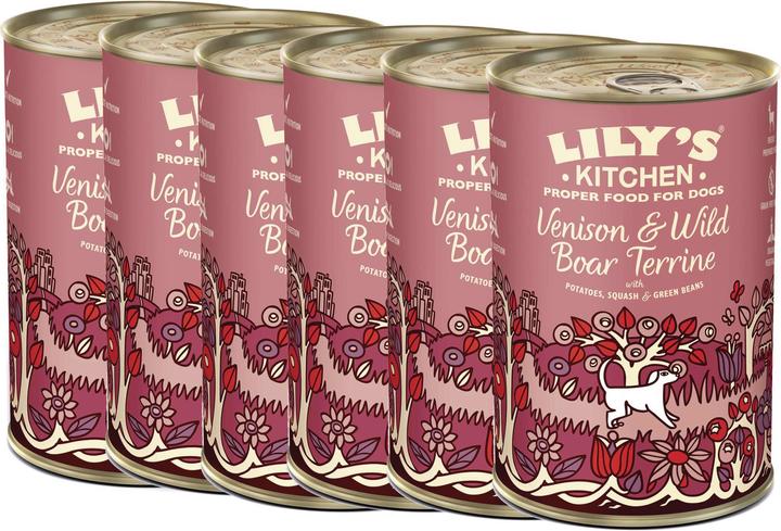 Produktbild Lily's Kitchen Venison and Wild Boar Terrine (Adult, Junior, Senior, 6 Stk., 400 g)