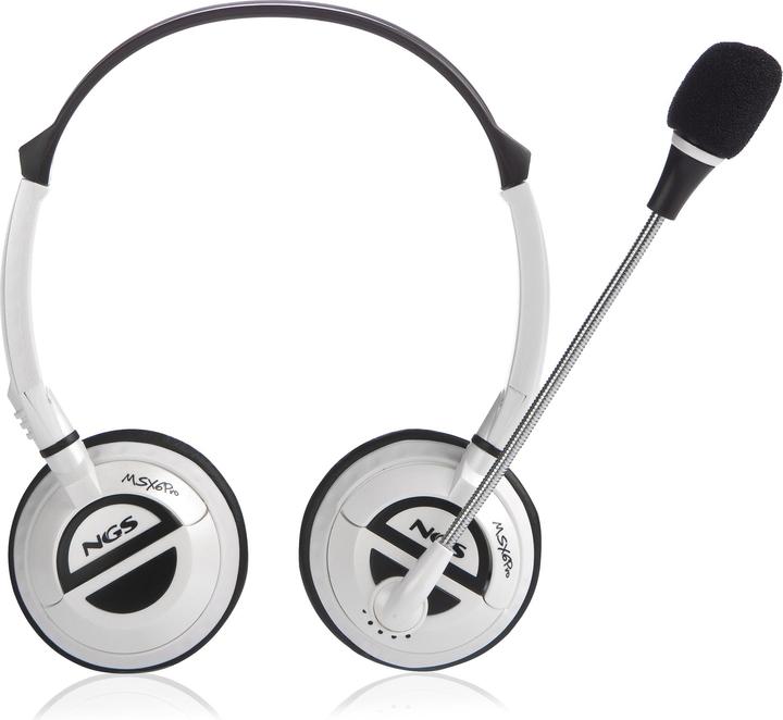 Immagine prodotto NGS MSX6 Pro Cuffie ad archetto cablate Chiamate/Musica Bianco (Cablato)