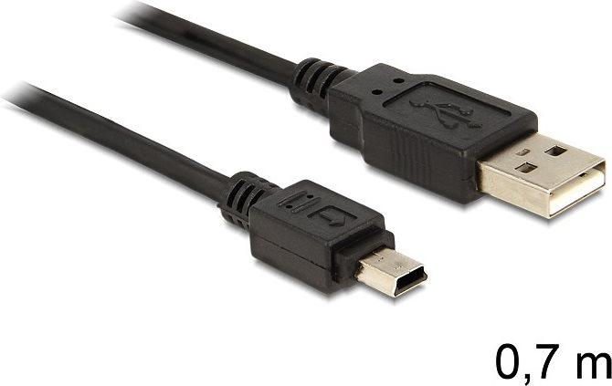 Produktbild Delock USB A – USB Mini B (0.70 m, USB 2.0)