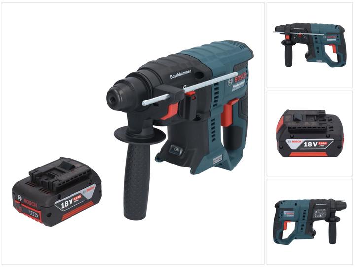 Produktbild Bosch Professional Bosch GBH 18V-21 Professional Akku Bohrhammer 18 V 2,0 J SDS plus Brushless + 1x Akku 5,0 Ah - ohne
