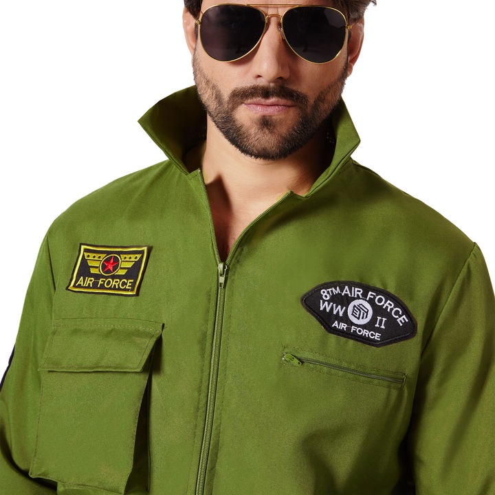 Produktbild tectake Herrenkostüm Air Force Pilot (M)
