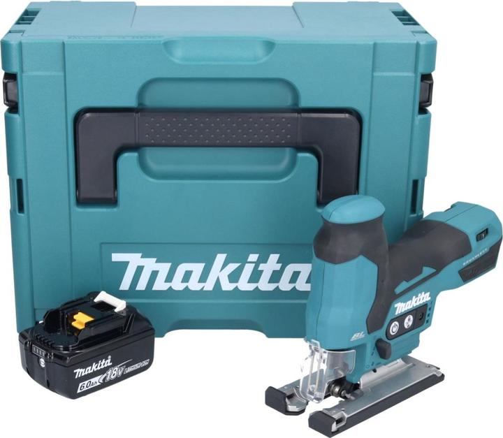 Produktbild Makita DJV 185 G1J Akku PendelhubstichsÃ¤ge 18 V Brushless + 1x Akku 6,0 Ah + Makpac - ohne Ladeger