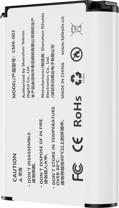 Nährwerte und Zutaten Telesin NP-BX1 Camera Battery (1090mAh) for Sony ZV-1/ZV-1ll and other cameras (Kamera Akku)