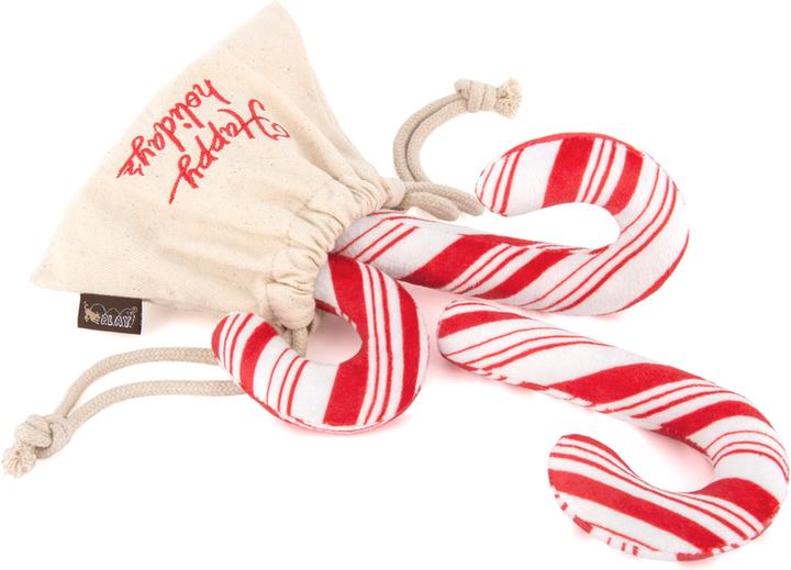 Actual product image P.L.A.Y. Candy Cane (Plush toy dog)