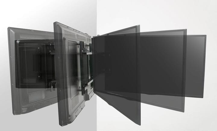 Immagine prodotto DSS Supporto a parete elettrico, -75", max 40 kg, nero (Muro, 75", 40 kg)