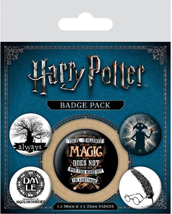 Pyramid HARRY POTTER - Pack 5 Badges - Symbols